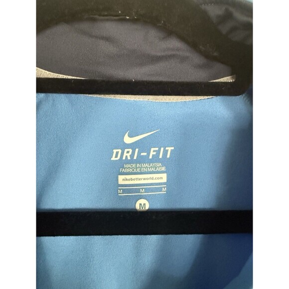 Nike Dri Fit Athletic Pullover 1/4 Zip Turquoise Women’s Medium Thumb holes.Sz M - Picture 5 of 5